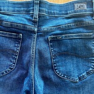 Lee Dark Blue Ankle Jeans Size 6 Short Vintage Retro 90s